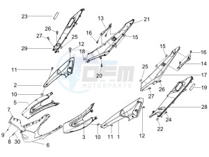 Runner 50 Pure Jet SC drawing Side cover - Spoiler