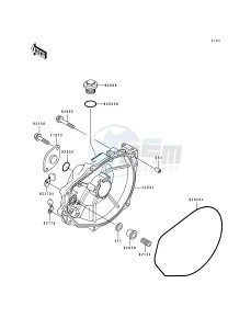 JH 750 D [XIR] (D1) [XIR] drawing ENGINE COVER-- S- -