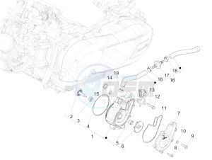 MEDLEY 125 4T IE ABS E3, E4 (APAC) drawing Cooler pump