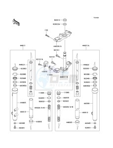 KX 65 A [KX65 MONSTER ENERGY] (A6F - A9FA) A8F drawing FRONT FORK-- A7F - A9FA- -