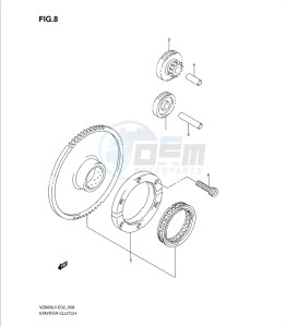 VZ800L0 drawing STARTER CLUTCH