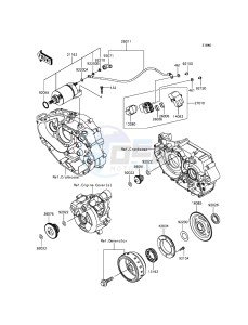 NINJA_250SL_ABS BX250BFS XX (EU ME A(FRICA) drawing Starter Motor