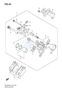 RM-Z450 EU drawing REAR CALIPER