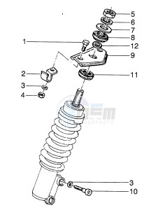 Hexagon 125 LX4 drawing Shock absorber