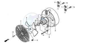 TRX350TM RANCHER drawing COOLING FAN