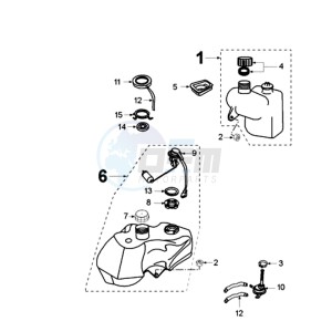 ELYSEO 100 FR drawing TANK AND PUMP FUEL GUAGE WITH HARNESS