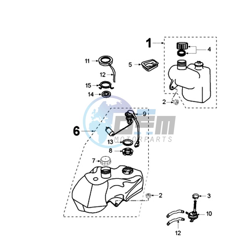 TANK AND PUMP FUEL GUAGE WITH HARNESS