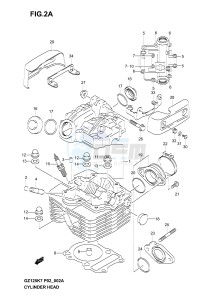 GZ125 (P02) drawing CYLINDER HEAD (MODEL K4 K5 K6 K7)