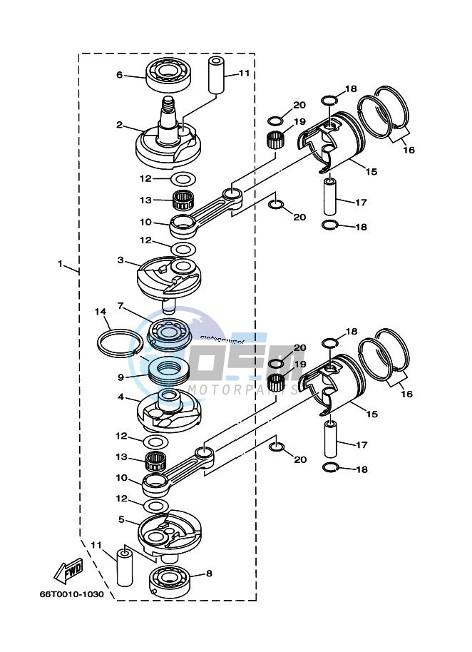 CRANKSHAFT--PISTON