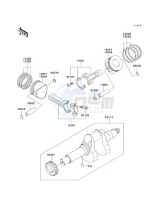 KAF 620 J [MULE 3010 TRANS4X4] (J6J-J8F) J7F drawing CRANKSHAFT_PISTON-- S- -