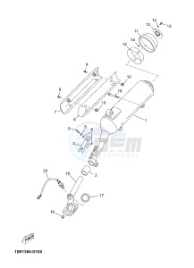 X-MAX125 XMAX 125 EVOLIS 125 (2ABB 2ABB) drawing EXHAUST