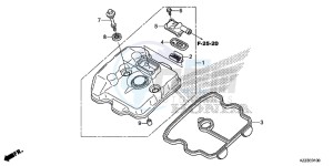 CRF250LF CRF250L E drawing CYLINDER HEAD COVER