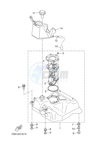 YP125RA (ABS) X-MAX 250 ABS (2DL6 2DL6 2DL6 2DL6) drawing FUEL TANK