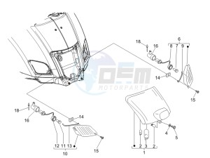 GT 250 ie 60 deg USA drawing Tail light - Turn signal lamps