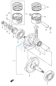 GZ125 (P4) drawing CRANKSHAFT