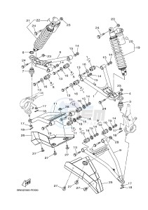 YXE700ES YXE70WPSG WOLVERINE R (BN54) drawing FRONT SUSPENSION & WHEEL