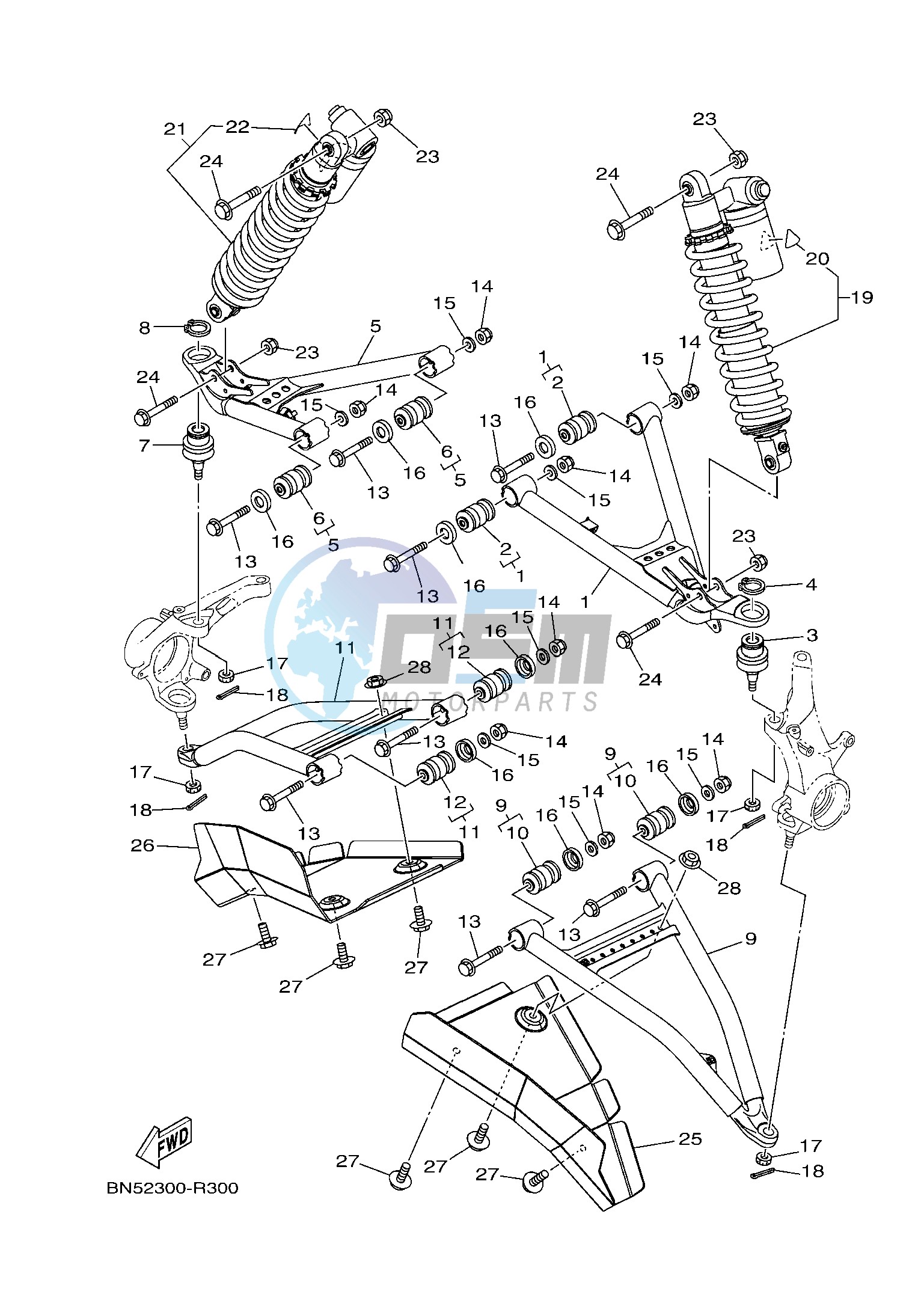 FRONT SUSPENSION & WHEEL