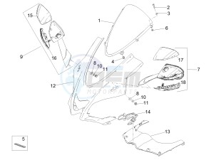 RSV4 1000 Racing Factory L.E. (APAC) (AUS, CP, Ja, MY, NZ, RI, VN) drawing Front fairing