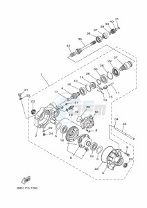 YFM450FWB KODIAK 450 (BJ5D) drawing FRONT DIFFERENTIAL