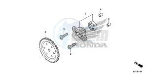 SH125AD SH125i UK - (E) drawing OIL PUMP