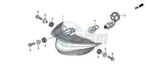 XL700V drawing TAILLIGHT