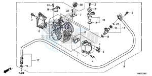 TRX680FAE TRX680 Europe Direct - (ED) drawing THROTTLE BODY