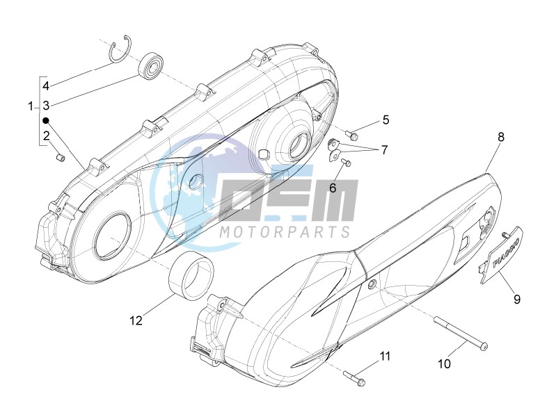 Crankcase cover - Crankcase cooling