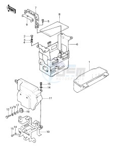 KZ 750 E (E1) drawing BATTERY CASE_TOOL CASE -- 80 KZY 50-E1- -