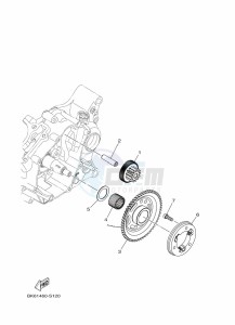 YZF125-A YZF-R125 (B5G6) drawing STARTER CLUTCH