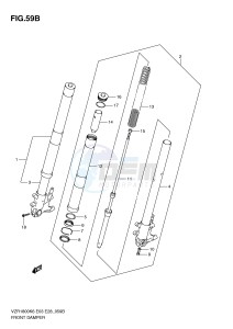 VZR1800 (E3-E28) INTRUDER drawing FRONT DAMPER (VZR1800L0 ZL0)