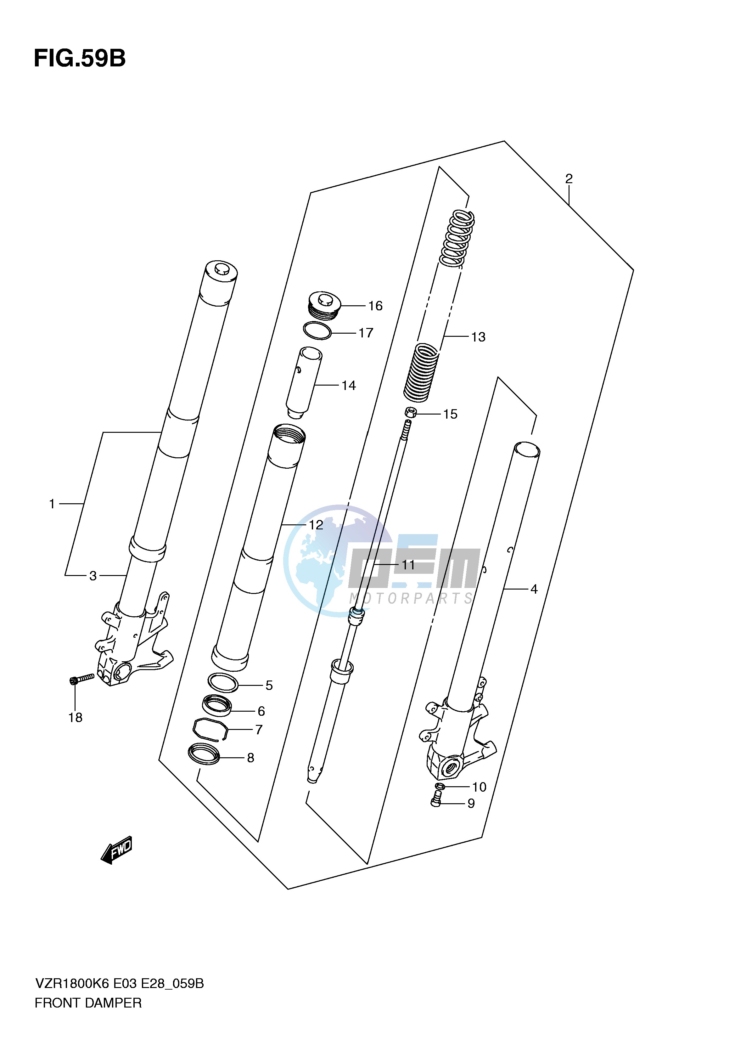 FRONT DAMPER (VZR1800L0 ZL0)