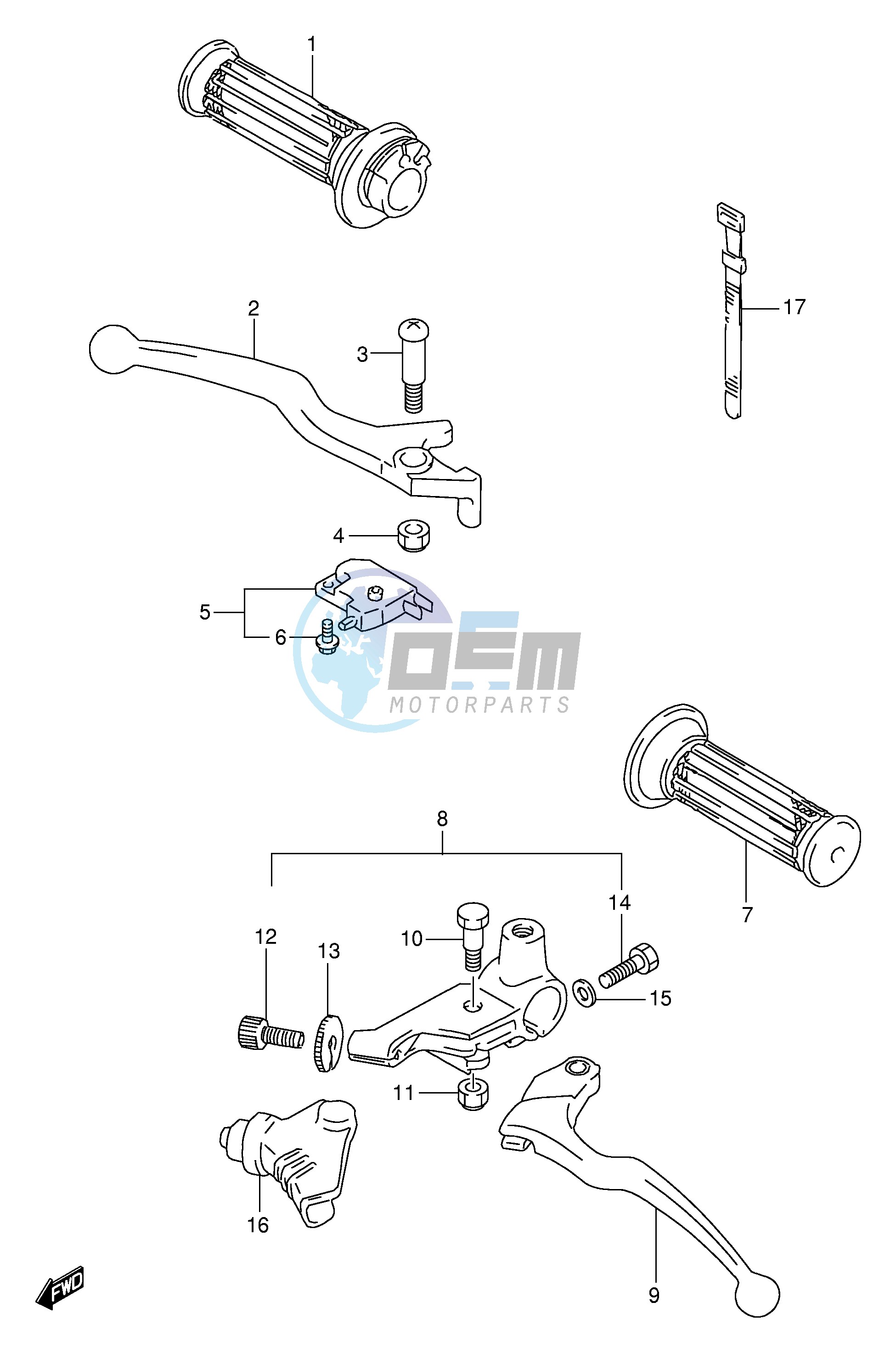 HANDLE LEVER (MODEL Y)