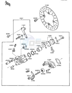 KXT 250 B [TECATE] (B2) [TECATE] drawing REAR BRAKE