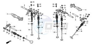 XL650V TRANSALP drawing CAMSHAFT/VALVE