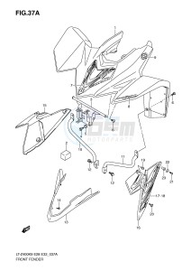 LT-Z400 (E28-E33) drawing FRONT FENDER (LT-Z400ZK9)