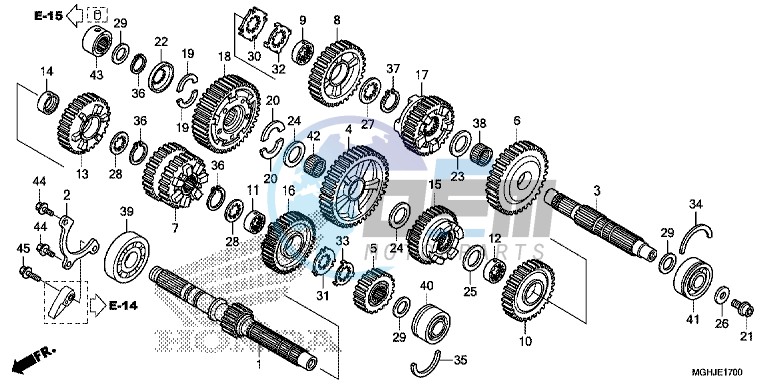 TRANSMISSION (VFR1200X/XA/XL)