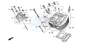 VT750C2 VT750C2 drawing FRONT CYLINDER HEAD