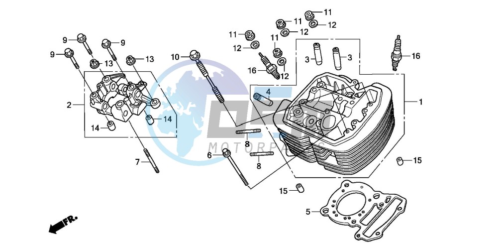 FRONT CYLINDER HEAD