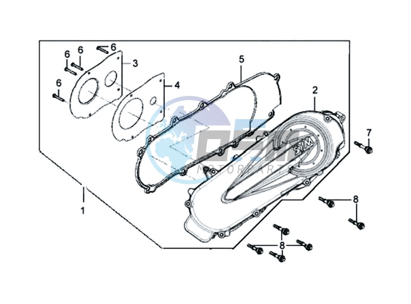 CRANKCASE COVER LEFT