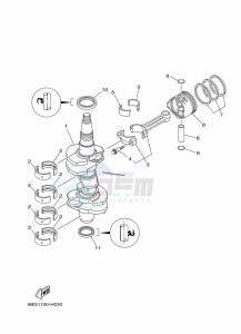 F30BETL drawing CRANKSHAFT--PISTON