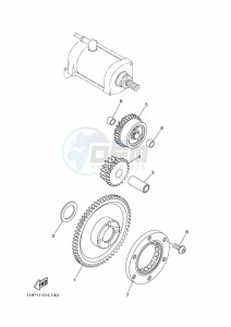 YFM700FWAD GRIZZLY 700 EPS (BDEF) drawing STARTER CLUTCH