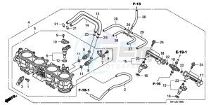 CBR1000RR9 KO / HRC MK drawing THROTTLE BODY