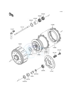 KX 250 K [KX250] (K1) [KX250] drawing CLUTCH