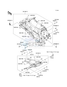 KSF 450 B [KFX450R MONSTER ENERGY] (B8F-B9FB) B9F drawing FRAME-- JKASFGB1 8B509623 - - -