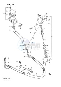 LT250R (E28) drawing REAR MASTER CYLINDER (MODEL M N)