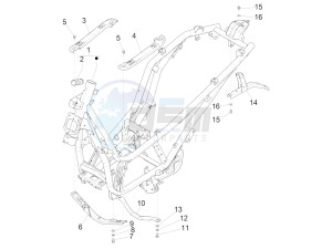 BEVERLY 350 ST 4T 4V IE ABS E4 (NAFTA) drawing Frame/bodywork