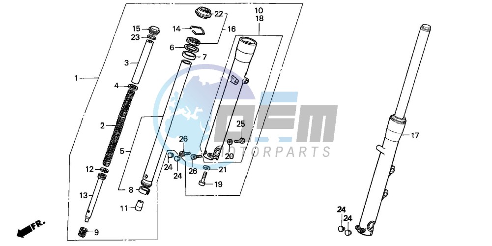 FRONT FORK (VT1100C2)