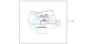 CBR1000RAA F / ABS CMF drawing INDOOR BODY COVER