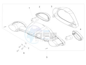 Scarabeo 50 4T 4V drawing Tail light