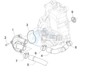 MP3 250 (USA) USA drawing Cooler pump